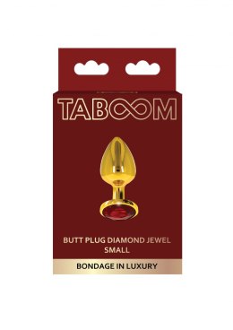 Butt Plug With Diamond Jewel S Gold Taboom