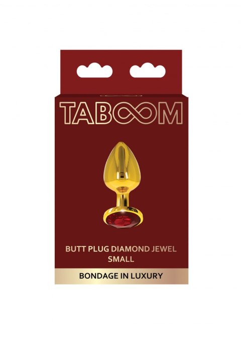 Butt Plug With Diamond Jewel S Gold Taboom