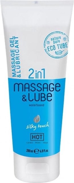 Żel - HOT Massage & Glide Gel 2 in 1 - 200 ml, Silky touch Hot