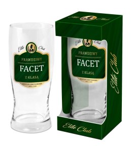 Elite Club - szklanka do piwa 500 ml - Prawdziwy facet BGtech