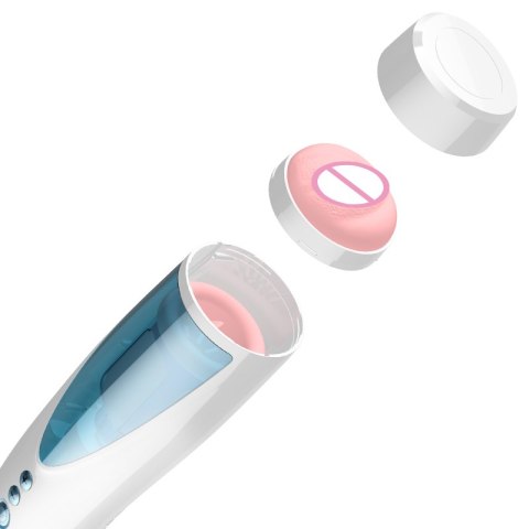 Masturbator - Vibrating, Rotating and Flashing Masturbation USB 10+10 Function / Talk Mode B - Series Fox