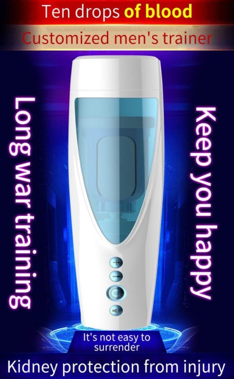 Masturbator - Vibrating, Rotating and Flashing Masturbation USB 10+10 Function / Talk Mode B - Series Fox