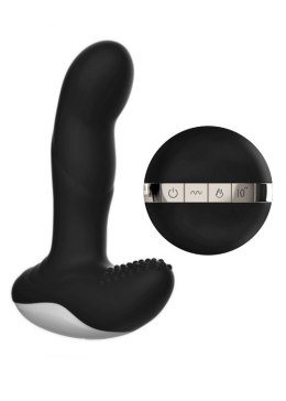 Wibrator-Silicone Massager USB 7 Function + Pulsator / Heating BLACK B - Series Fox