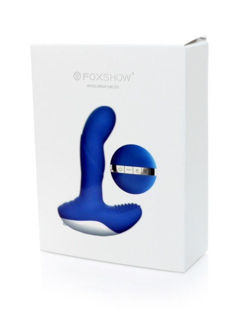 Wibrator-Silicone Massager USB 7 Function + Pulsator / Heating BLACK B - Series Fox