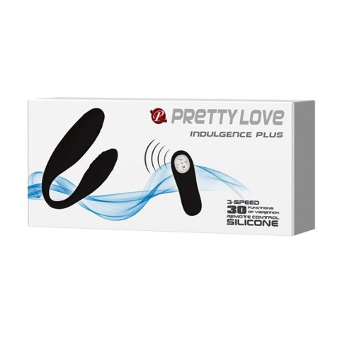 Wibrator dla Par - INDULGENCE PLUS, 30 functions black Pretty Love