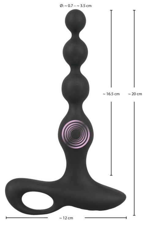 BV Vibrating Anal Beads Black Velvets