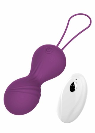 Kulki-Vibrating Silicone Kegel Balls USB 10 Function / Remote control -Purple Boys of Toys Sp. z o.o.