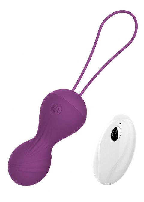 Kulki-Vibrating Silicone Kegel Balls USB 10 Function / Remote control -Purple B - Series Magic