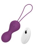 Kulki-Vibrating Silicone Kegel Balls USB 10 Function / Remote control -Purple B - Series Magic