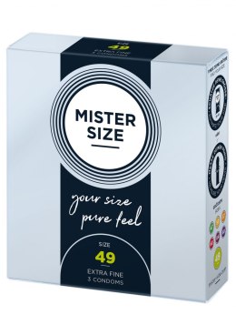 MISTER SIZE 49mm Condoms 3pcs Natural MISTER SIZE