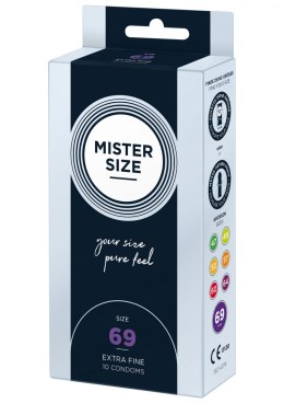 MISTER SIZE 69mm Condoms 10pcs Natural MISTER SIZE