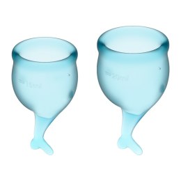 Tampony - Feel Secure Menstrual Cup (light blue) Satisfyer