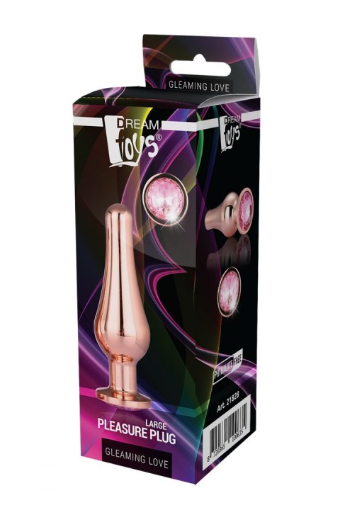 GLEAMING LOVE ROSE GOLD PLEASURE PLUG L Dream Toys