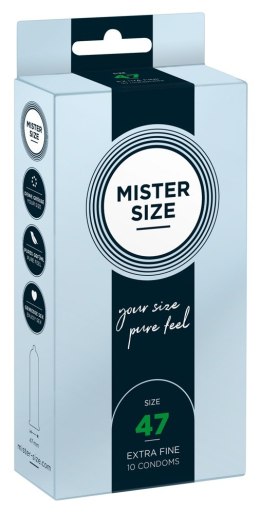 Mister Size 47mm pack of 10 Mister Size