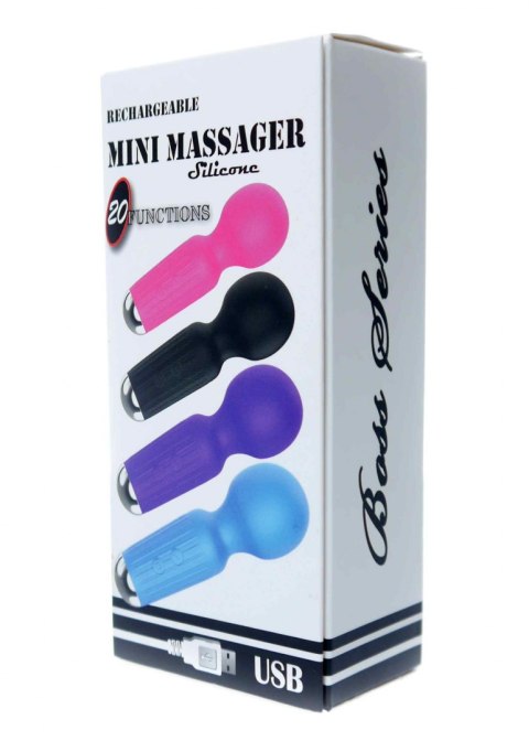 Stymulator-Rechargeable Mini Masager USB 20 Functions - Blue B - Series Magic