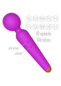 Stymulator-Rechargeable Power Wand USB 10 Functions - Purple B - Series Magic