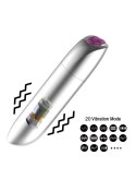 Stymulator-Rechargeable Powerful Bullet Vibrator USB 20 Functions - Matt Black B - Series Magic