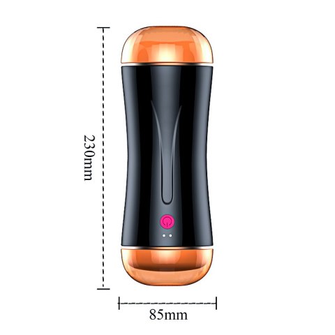 Masturbator - Vibrating Masturbation Cup USB 10 function + Interactive Function / Double Ends B - Series Fox