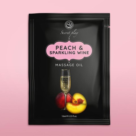 PEACH & SPARKLING WINE MASSAGE OIL 10 ML Secret Play