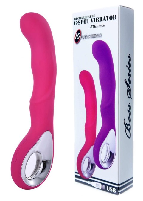 Vibrator G-spot 10 functions USB Pink B - Series Magic