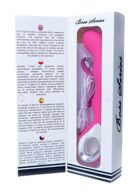 Vibrator G-spot 10 functions USB Pink B - Series Magic