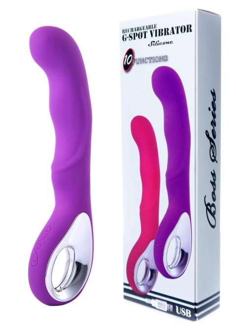 Vibrator G-spot 10 functions USB Purple B - Series Magic