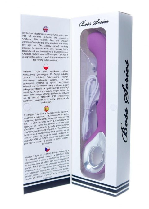 Vibrator G-spot 10 functions USB Purple B - Series Magic