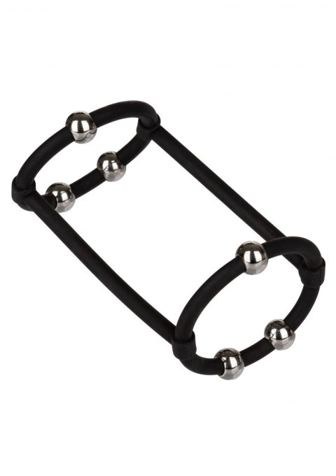 Beaded Silicone Enhancer Cage Black Calexotics