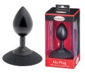 MALESATION Alu-Plug with suction cup large, black Malesation