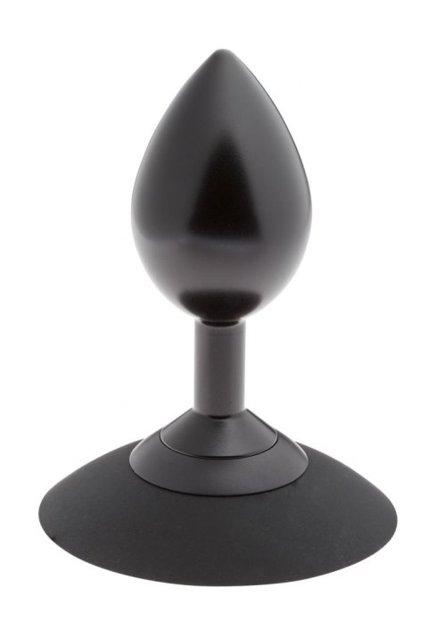 MALESATION Alu-Plug with suction cup large, black Malesation