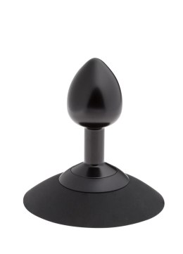 MALESATION Alu-Plug with suction cup small, black Malesation
