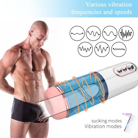 Masturbator - Vibration 7, 7 Sucking modes, Hand B - Series Fox