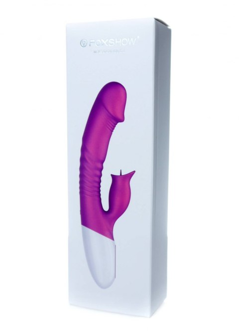 Wibrator-Silicon, Vibrator 7 Function and Heating Mode, Purple B - Series Fox