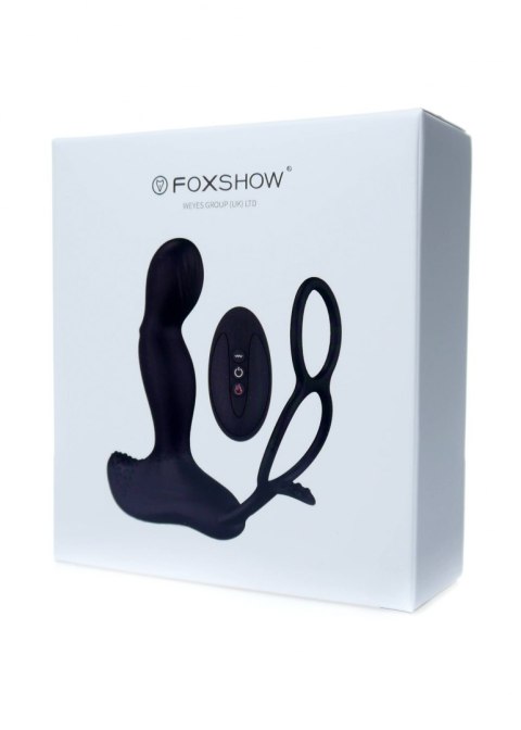 Masażer prostaty - Silicone Massager 7 Function and Heating Function, Black B - Series Fox