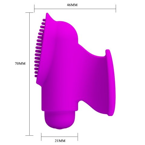 Wibrujaca Nakładka na Palec - FREDA, 12 vibration functions Memory function Pretty Love