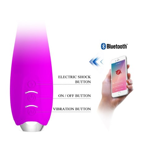 Wibrator z elektrostymulacją - HECTOR, 12 vibration functions 5 electric shock functions Mobile APP remote control Pretty Love