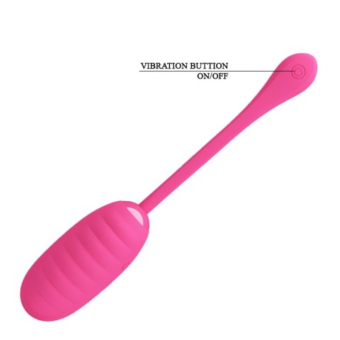 Wibrujące Jajko sterowane aplikacją - Kirk, 12 vibration functions Mobile APP remote control Pretty Love