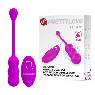 Wibrujące Jajko z pilotem - LESHY, 12 vibration functions Wireless remote control Pretty Love