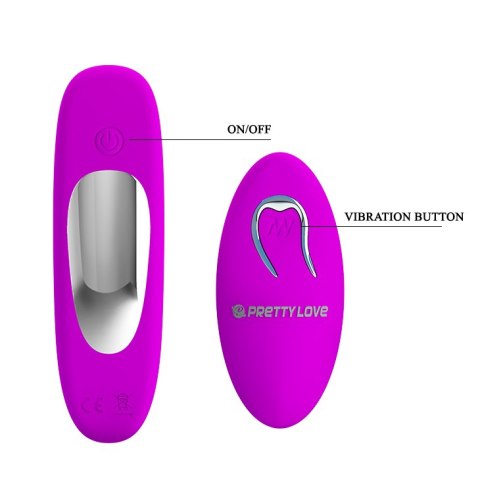 Wibrator sterowany pilotem -MAGIC FINGER, 12 vibration functions Memory function Wireless remote control Pretty Love