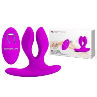 Wibrator Analno-Waginalny - MAGIC FINGER, 12 vibration functions Memory function Wireless remote control Pretty Love