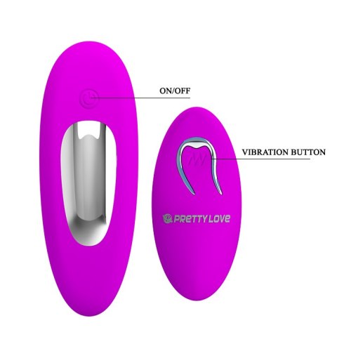 Wibrator Analno-Waginalny - MAGIC FINGER, 12 vibration functions Memory function Wireless remote control Pretty Love