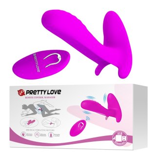 Wibrator dla Niego i dla Niej - REMOTE CONTROL MASSAGER, 12 vibration functions Wireless remote control Pretty Love