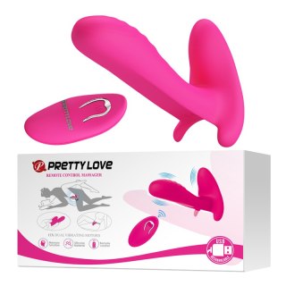 Wibrator dla Niej i dla Niego -REMOTE CONTROL MASSAGER, 12 vibration functions Wireless remote control Pretty Love