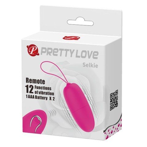 Wibrujące Jajko z pilotem -SELKIE, 12 vibration functions Wireless remote control Pretty Love