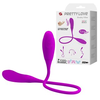 Podwójne Jajko wibrujace - Snaky Vibe, 7 vibration functions 3 tickling functions Bendable Pretty Love