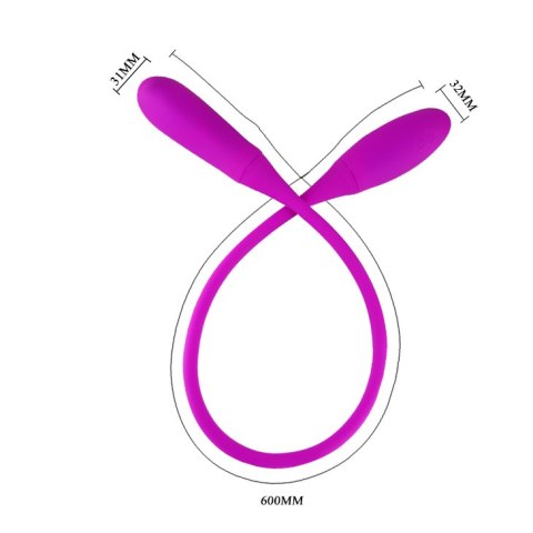 Podwójne Jajko wibrujace - Snaky Vibe, 7 vibration functions 3 tickling functions Bendable Pretty Love