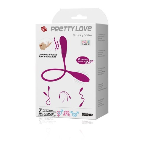 Podwójne Jajko wibrujace - Snaky Vibe, 7 vibration functions 3 tickling functions Bendable Pretty Love