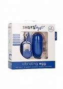 10 Speed Remote Vibrating Egg - Big - Blue ShotsToys