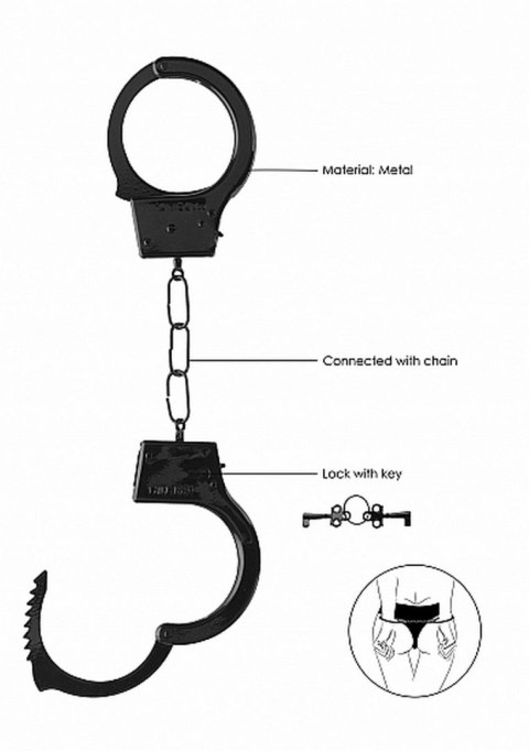 Beginner""s Handcuffs - Black Ouch!