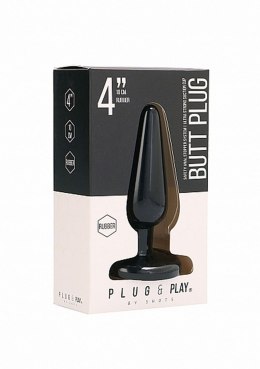 Butt Plug - Basic - 4 Inch - Black Plug & Play